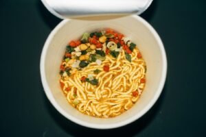 Sopa de pasta caldosa